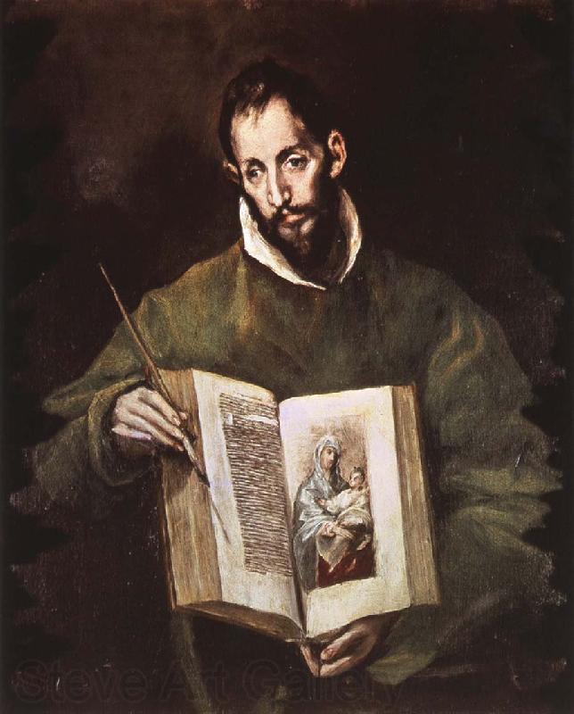 El Greco St Luke Norge oil painting art